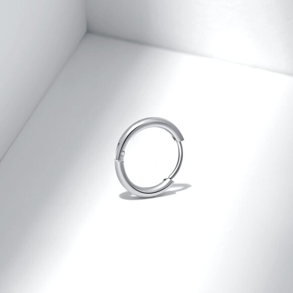 3 Pairs 6/8/10mm Gold Plated Surgical Steel Cartilage Hoop Earrings for Women Me - Picture 2 of 5